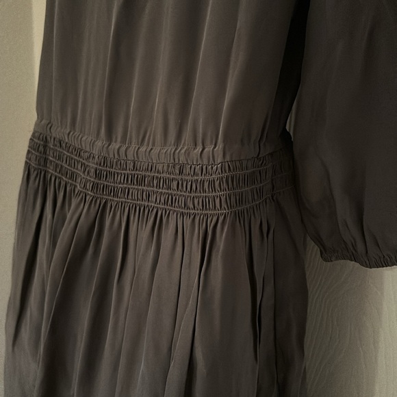James Perse Silk Mid-Length Brown Dress Size 2 6 US๐ - Picture 6 of 8